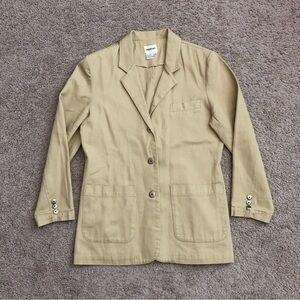 Newport News Khaki Canvas Blazer Jacket